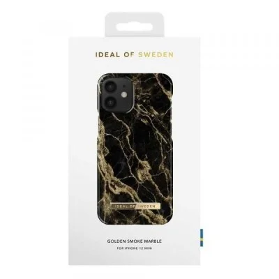 Ideal of Sweden Case for iPhone 12 Mini - Golden Smoke Marble